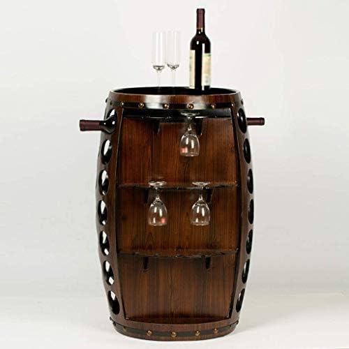 Freestanding Wine Rack with Barrel Design