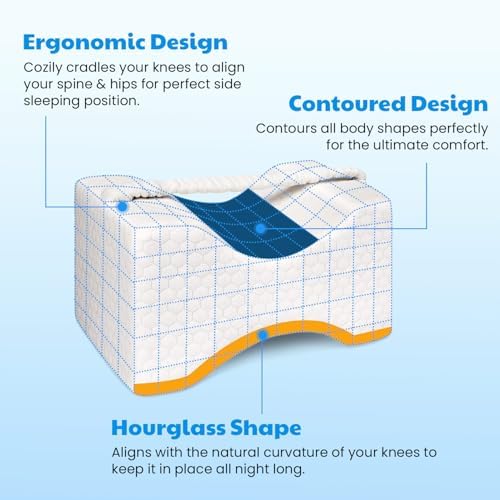 WEDREAM Memory Foam Knee Pillow for Side Sleepers 1