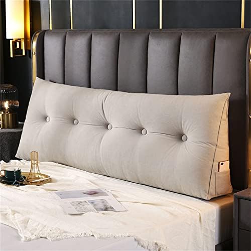 Large Triangular Reading Wedge Pillow for Bed and Daybed