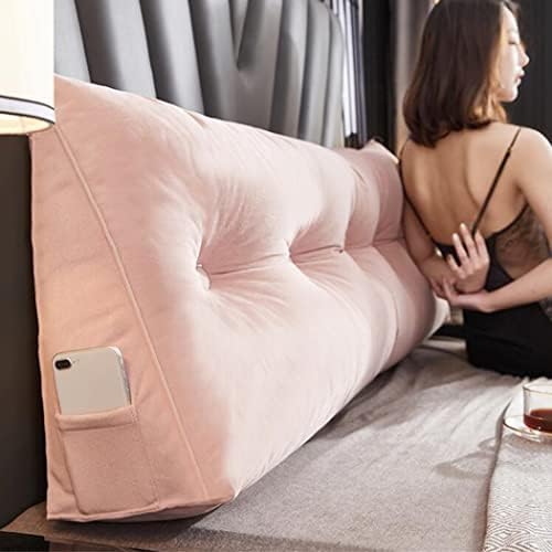ZZYK Soft Velvet Reading Pillow with Headboard Support 1