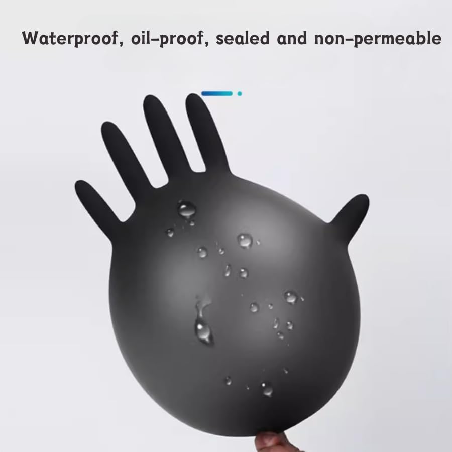 100 Pcs Nitrile Gloves Chemical Resistant Powder-Free