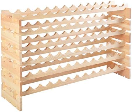 TimmyHouse 6 Tier Freestanding Wine Rack 72 Bottle Storage