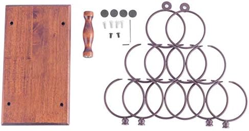 BOCbco Rustic Tabletop Wine Rack for 6 Bottles