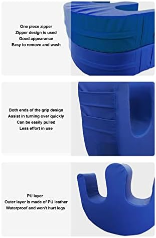 Septpenta Bedridden Elderly U Turn Pillow Multi-Functional Waterproof Blue