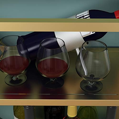 ZJDYDY Wall-Mounted Wine Cabinet Gold 1002560CM