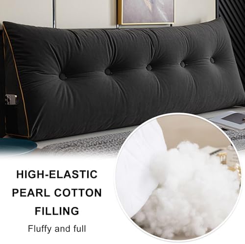 Headboard Bolster Pillow with Removable Cover