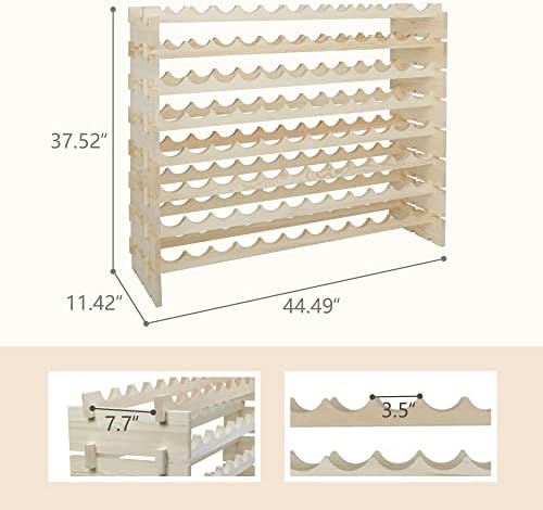 HomGarden 8 Tier Free Standing Wine Rack