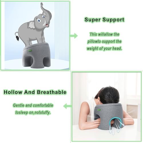 Memory Foam Desk Pillow with Arm Holes - Blue