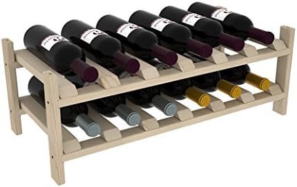 Creekside 12 Bottle Wine Shelves Pine