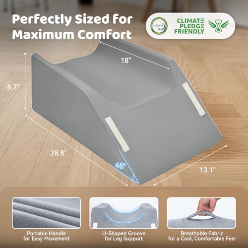 Leg Elevation Pillow for Post Surgery Recovery and Swelling Relief