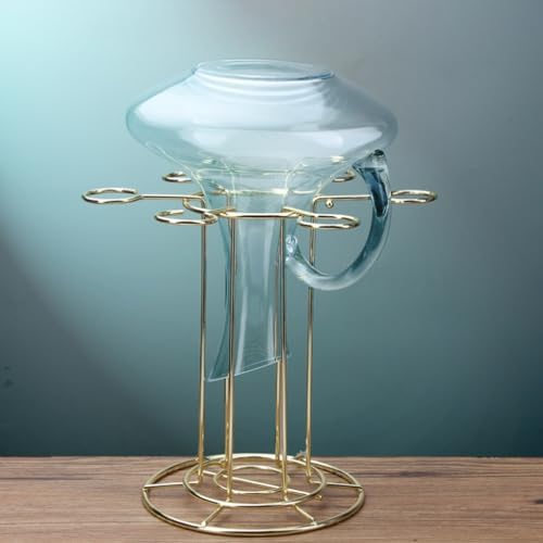Lmbabter Gold Wine Glass Rack for Home Bar