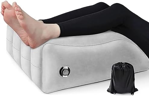 Prosixtoy Inflatable Leg Elevation Pillow - Portable Wedge for Sleep and Recovery