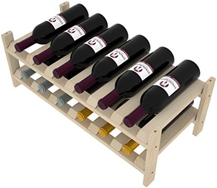 Creekside 12 Bottle Wine Shelves Pine