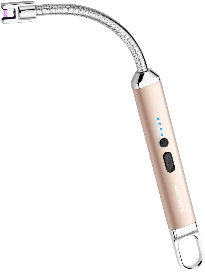 ARECTECH Flameless Rechargeable USB Lighter with 360 Rotatable Neck