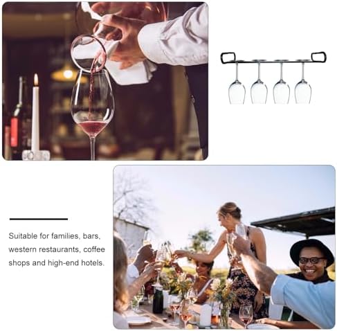 MAGICLULU Wine Glass Hanger Rack Black
