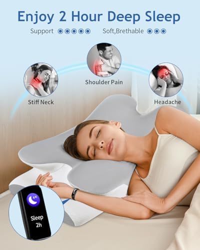 Tujami Cervical Neck Pillow for Pain Relief
