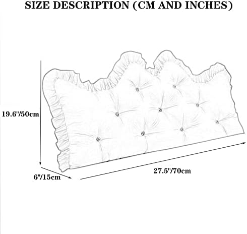 Large Back Cushion for Bed - Deep Pink 275 Inch