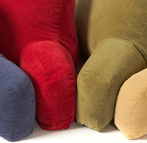 Greendale Home Fashions Hyatt Microfiber Bed Reading Pillow with Arms Beige