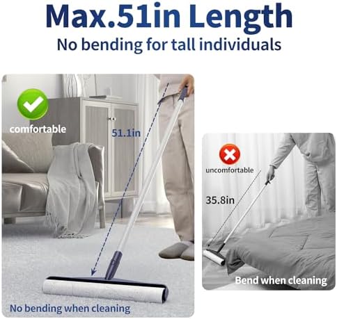 Hohoky 138in Extra Sticky Lint Roller 6 Rolls Total 360 Sheets