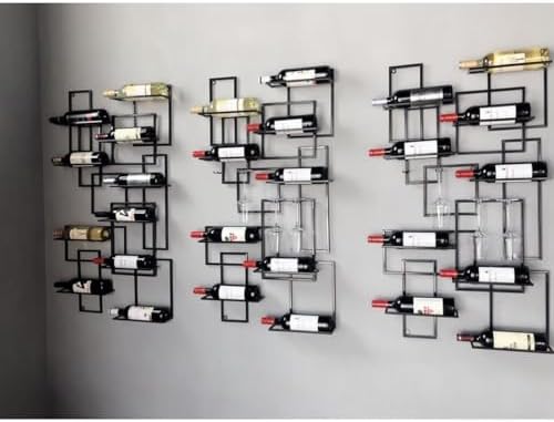 Bakufu Wall Mounted Wine Rack for 10 Bottles