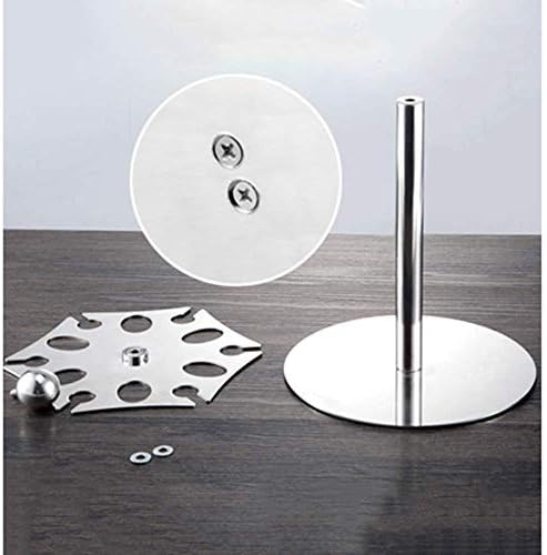 Wine Glass Rack with 6 Hooks Freestanding Stemware Holder Silver