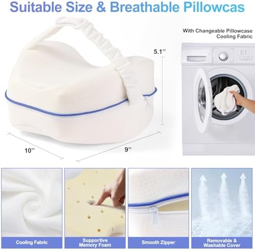 Gaozen Ergonomic Knee Support Pillow for Sleep and Back Pain Relief