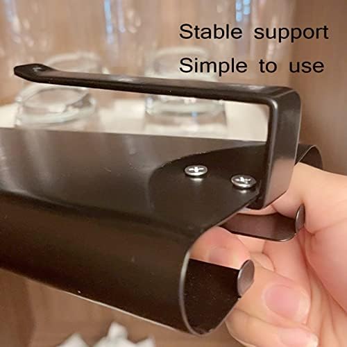 WORDFUN Under Cabinet Wine Glass Holder 1PCS Gold