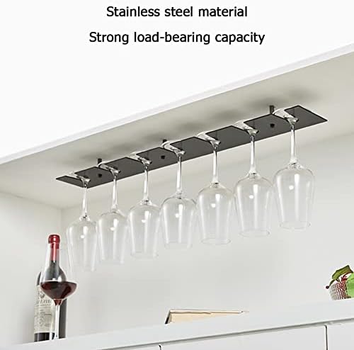 Under Cabinet Wine Glass Holder Rack for Kitchen Bar Storage
