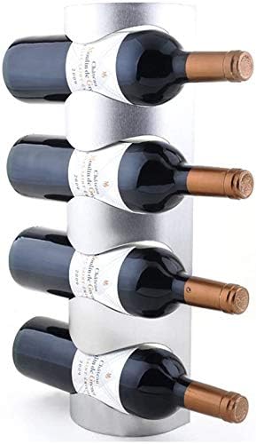 BOCbco Tabletop Wine Rack for 4 Bottles Stainless Steel Silver