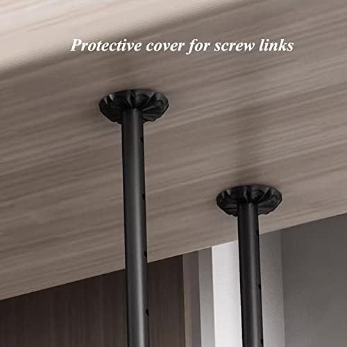 ZJDYDY Wall-Mounted Wine Glass Rack with 5 Sizes Black 60x30cm