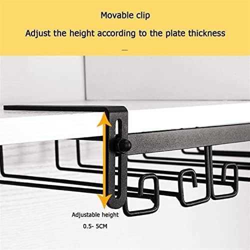 Adjustable Metal Wine Glass Rack for Cabinet and Kitchen