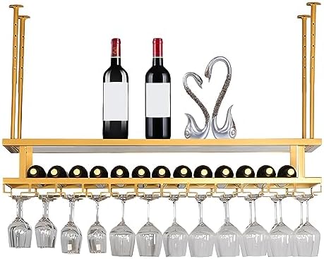 Adjustable Wine Glass Rack with Screws for Kitchen Wine Cellar