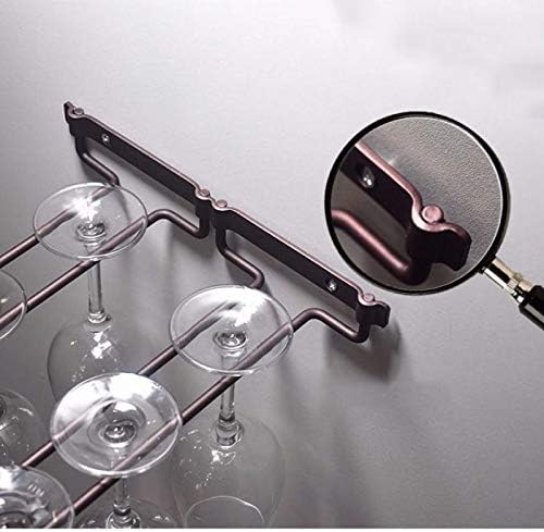 NEWCES Wall Mount Hanger for Stemware Under Cabinet