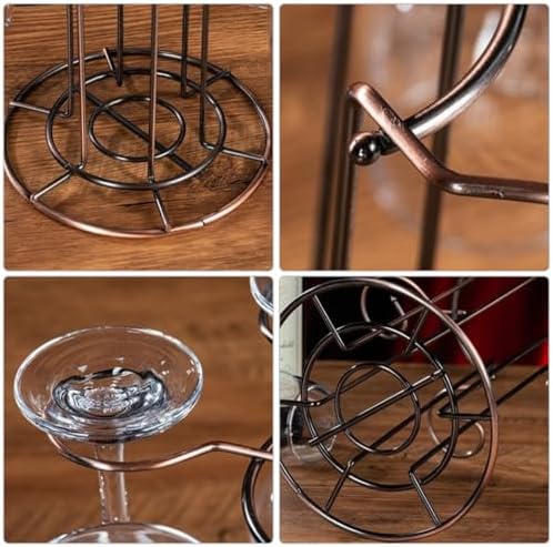 Lmbabter Gold Wine Glass Rack for Home Bar