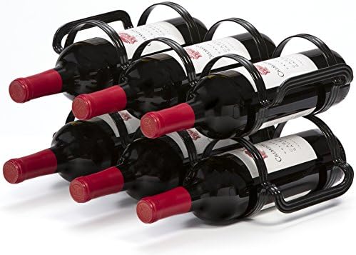 Mango Steam 6 Bottle Wine Rack - Black 1