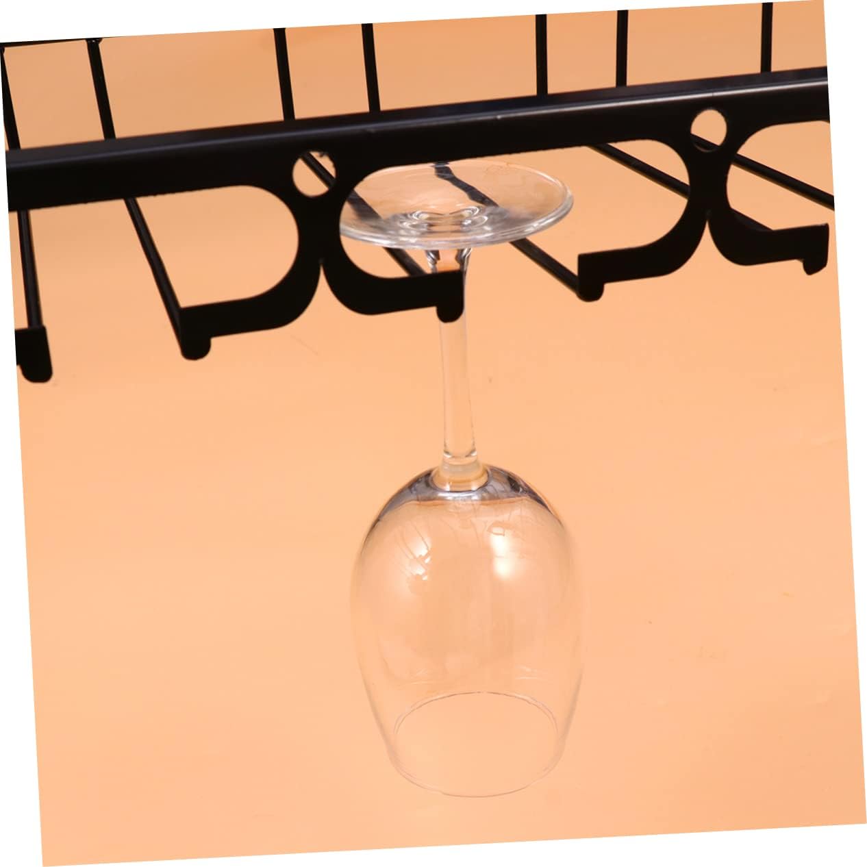 Zerodeko Iron Wine Cup Holder Rack - Stylish Stemware Display Shelf