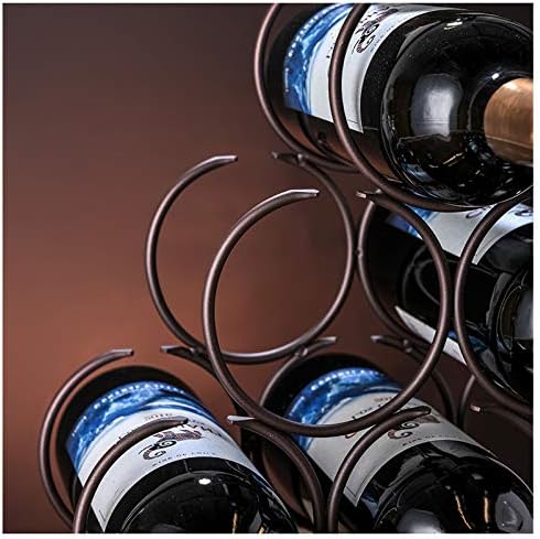 BOCbco Rustic Tabletop Wine Rack for 6 Bottles