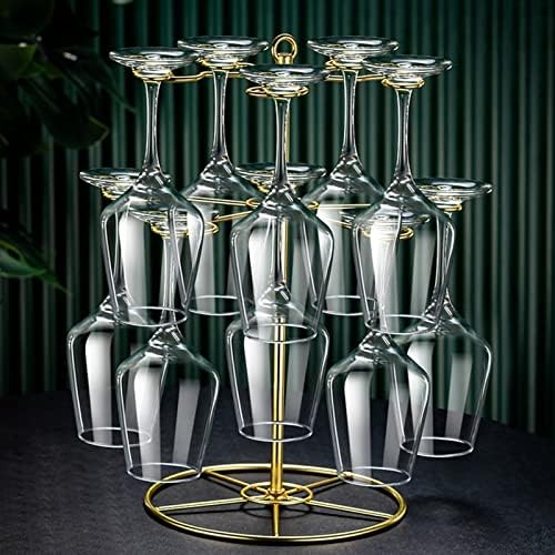 FaLKiN Wine Glass Rack with 10 Rotating Hooks 1