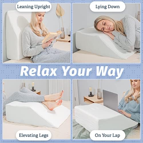 Abco Tech 8in Leg Elevation Pillow - Swelling Relief Pain Reduction