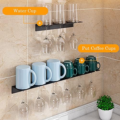 Sturdy Wall Mounted Wine Glass Rack with Easy Installation 1