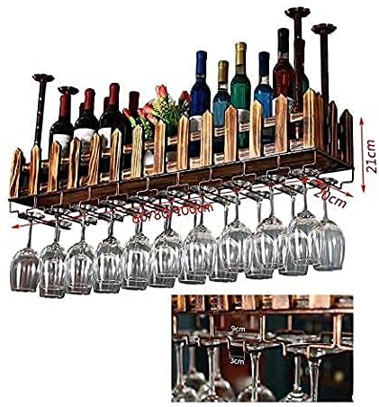 Vintage Rustic Wall-Mounted Wine Rack