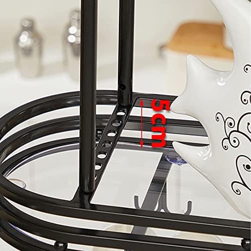 Wall-Mounted Wine Rack with Upside Down Stemware Holder