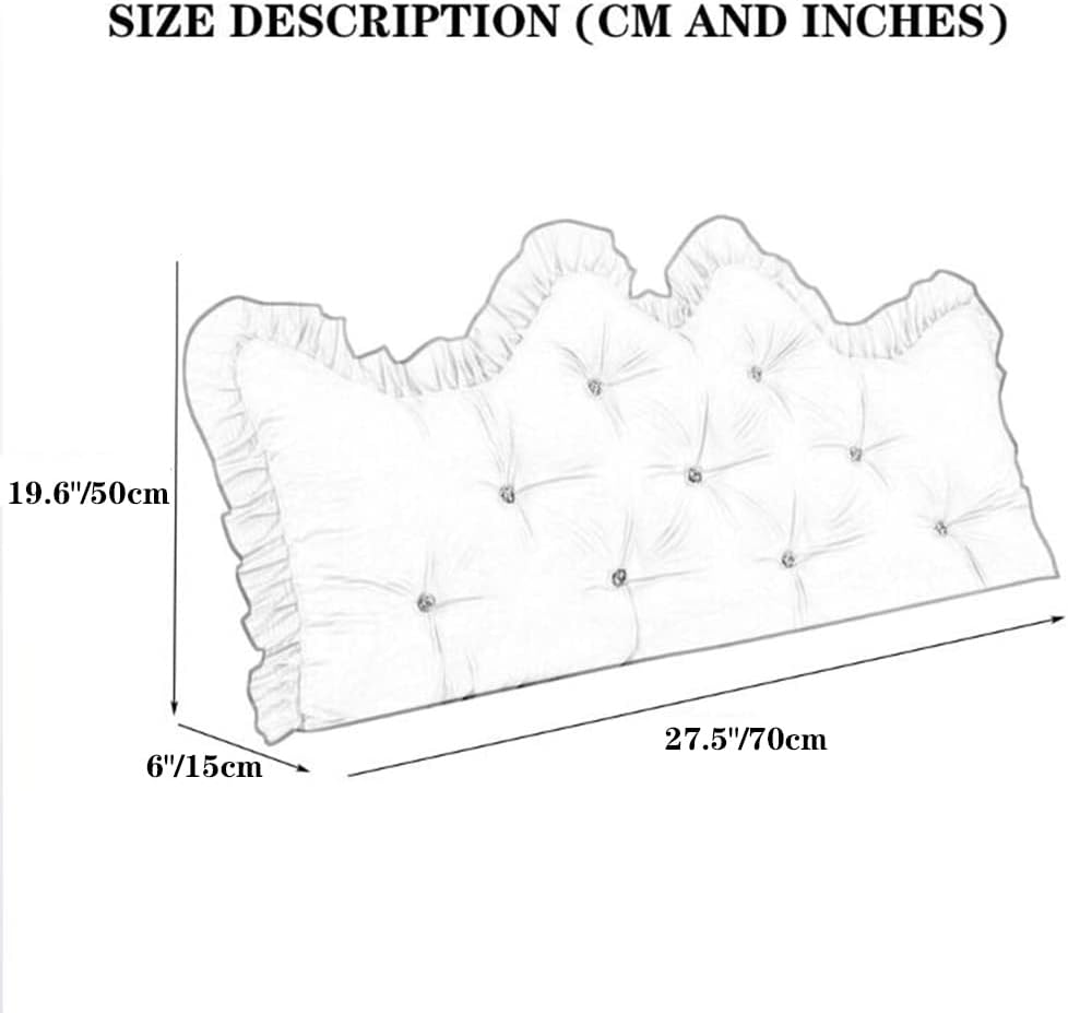 Large Back Cushion for Bed - Deep Pink 275 Inch