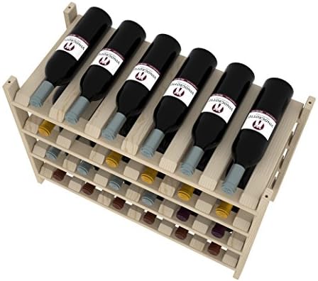 Creekside 24-Bottle Wine Shelves Pine - 12 Inch Deep Design