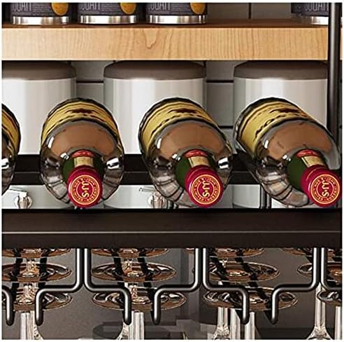 Ceiling Wine Rack with Glass Holder Spacious and Stylish