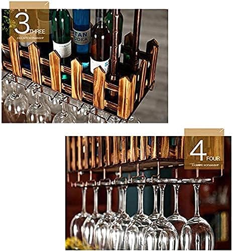 Vintage Rustic Wall-Mounted Wine Rack