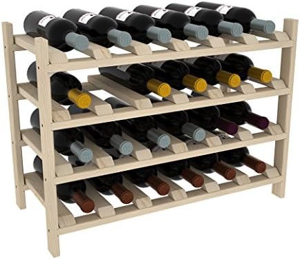 Creekside 24-Bottle Wine Shelves Pine - 12 Inch Deep Design