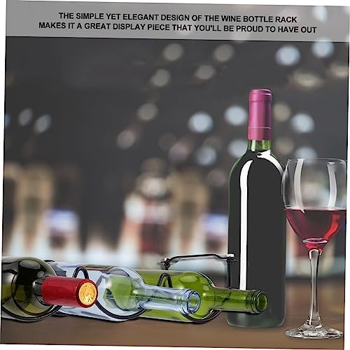 Zerodeko 2Pcs Black Iron Wine Rack