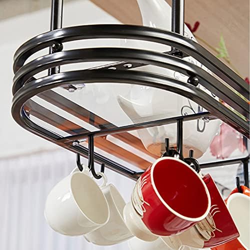 Wall-Mounted Wine Rack with Upside Down Stemware Holder