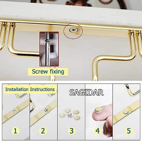 SAGIDAR Wine Glass Rack in 3 Sizes for Kitchen Use